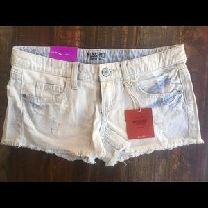 Mossimo Low Rise Pinstripe Denim Shorts